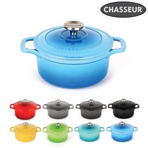 [차세르] 프리미엄 무쇠주물 양수냄비 18cm 색상선택가능, 색상선택:05_신옐로우, 상세 설명 참조