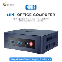 Beelink-미니 S PC 윈도우 11 인텔 11th 셀러론 N5095 8GB DDR4 128GB/256GB SSD 데스크탑 게임용 컴퓨터 VS U59 GK 미니 J4125, CHINA, EU, 16GB DDR4 512GB SSD