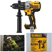 DEWALT 디월트 DCD996B 20V MAX XR Li-Ion 1/2 in. 3-Speed 해머드릴 드라이버/고품질/인기