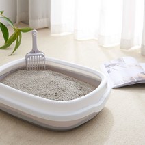 디에스펫 오픈형 고양이 화장실-대형, 퍼플