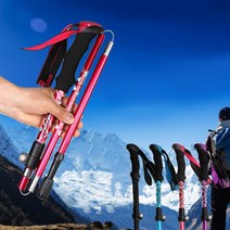 접이식 4단등산스틱 1P 등산 지팡이 지지대 폴대 백패킹 트레일런 듀랄루민 파우치포함, 접이식4단등산스틱 1P 퍼플