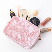 메인홈 벨벳 화장품 극세사 파우치 여행용 미니 가방 3colors