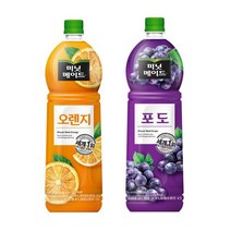 미닛메이드 오렌지주스 + 포도주스 x 6개씩 (총12개), 12개입, 1.5L