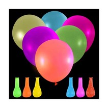 36 Pieces Neon Balloons Glow in The Dark Paint Blacklight Party Latex Solid192036