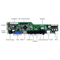 만능ad보드 모니터 영상보드 노트북패널 diy용 NT156WHM-N50 VGA AV USB LCD LED 스크린 컨트롤러 보드 드라이버 용 키트 NT156WHM-N10, [01] NT156WHM-N10
