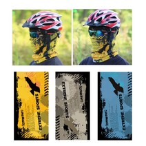 남성 땀배출 자외선차단 신축성 무봉제 넥페이스 스카프 사이클 등산 낚시 야외작업 농사, 레드