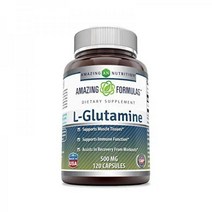 에미이징 포뮬러 L 글루타민 500mg 120캡슐 2팩 이뮨펑션, 120 Count (Pack of 1)