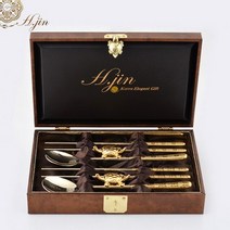 H.jin 백수백복 진공 부부 티타늄 금수저 2인용 세트.에이치진