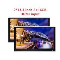 후석모니터 카니발후석모니터 리어모니터 4k android 10 자동차 머리 받침 모니터, 216실버 13인치 2