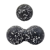 토구 트라택 트라텍 볼란스 마사지 볼 공 EPP 땅콩 바디 근막 이완 요가, 2PCS 화이트