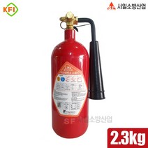 CO2소화기 이산화탄소 가스계소화기 2.3kg 철재 5파운드, 1개