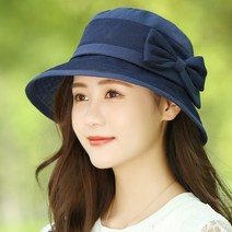여성 리본 고급 페도라 썬캡 밀짚 여름 패션 모자