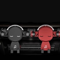 한손조작 중력식 차량용 핸드폰 휴대폰 거치대 스마트폰 거치대, Mr.검둥, 1개