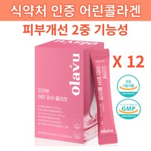 식약처 인증 기능성 어린 피쉬 저분자 콜라겐 펩타이드 3270mg 먹는 어류 엘라스틴 비오틴 콜라겐 비타민C 시스틴 추천 효능 효과, 30포, 12박스