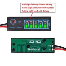 Led 레벨메타 오디오디스플레이 LED조명 1 2 3 4 5 6 7 리튬 배터리 용량 테스트 전력 레벨 표시기 전동 공구 충전 용 조명 디스플레이, 없음, 3S  For Lithium