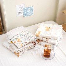 포몽드 리버시블 낮잠이불 리플 여름 아기 블랭킷, 리플블랭킷/06초코디노