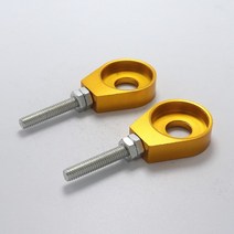Aluminum 110cc Chain Tensioner Adjuster For Motorcycle Dirt Bike ATV Scooter 12mm &15mm Rear Whe, 10 15mm gold