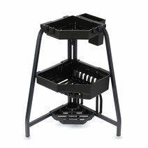3단 물빠짐 코너 식기건조대 Z4(블랙)