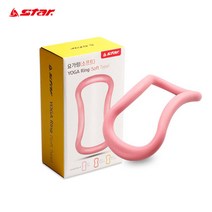 스타 요가링 (소프트) 종아리링 요가링 스트레칭, 핑크