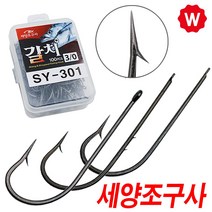 갈치바늘 선상 갈치 낚시대 전동릴 갈치지그 낚시바늘 칼치루어 집어등 갈치채비 와이어 갈치대 아이스박스 낚시채비소품 낚시용품 칼치기둥줄, 세양 갈치바늘 SY-301