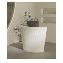 카운터테이블 템파보드 프런트 데스크 전시회 옷가게, 아크 프론트 브라운(QT2)