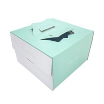 4429. 케익박스2호(15cm민트화이트)-상 10개 (하판별도)