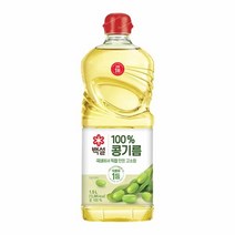 CJ 백설 콩기름 1.5L 가정용 식당용 대용량 업소용 가성비 부침요리 튀김요리, 1개