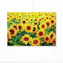 풍수아트 7.[I]수채화 온누리 해바라기 | 특대형80호[145.5x97cm]