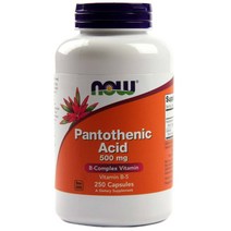 NOW Foods 나우푸드 판토텐산 500mg 250정 Pantothenic Acid