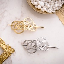 하우스티아브 메탈 꽃 아트 비녀