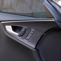 아우디 A7 내부 도어캐치 4G8 카본 스티커 데칼용품, 카멜레온와인