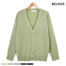 빌리버스 BELIVUS 남자 가디건 BTT043 브이넥 니트 아우터