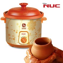 엔유씨3052 황토 세라믹용기 슬로우쿠커 3.5L 대용량 냄비-397EA, 본상품선택, 본상품선택