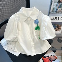 나혼자산다 461회 박나래 퍼프 화이트 블라우스 셔츠 플라워블라우스 꽃 세련된 셔츠 복고풍