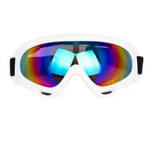 고글 스키고글 스노우보드 안개 방지 스노우 안경 캔디 컬러 전문 방풍 x400 uv 보호 스케이트, 흰색 화려한
