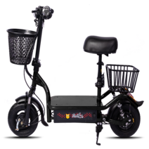 전동킥보드 두발킥보드 대리기사킥보드 이동수단 앉아서타는전동킥보드 전기 자전거 스쿠터를 걷는 대신 운전하는 접이식 소형 전기 자동차 소형 할리 리튬 배터리 여성 배터리 자동차, 표준 버전: 블랙 Tianneng 납산 배터리 6, 36v