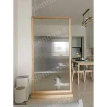 가벽 인테리어 알파룸 원룸 파티션 드레스룸 거실 공간분리 칸막이 유리 스크린 장식, 조립하기, 물푸레나무스크린1100평방미터