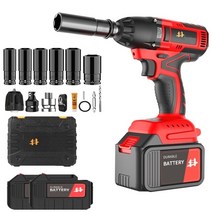 독일 고성능 임팩 드릴 렌치 전동 드라이버 무선 충전 핸드 전기 타이어휠교체, 고성능 임팩드릴 프리미엄팩(배터리2), 1개