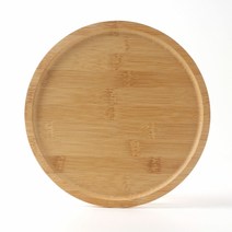 대나무 원형쟁반 우드트레이 카페쟁반 다과트레이 중형 (25cm), 단품