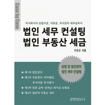 법인 세무 컨설팅 법인 부동산 세금:주식회사의 상법규정 자본금 주식관리 세무실무서, 이진규 저, 경영정보사