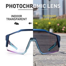스포츠 자전거 야구 고글 선글라스 scvcn photochromic 안경 야외 남성 여성 사이클링 도로 mtb 방풍 안전 안경, 08, 1-광변색-2렌즈