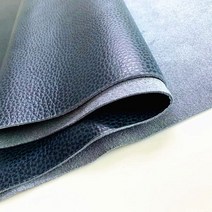 천연가죽 원단 2mm 두꺼운 상단 레이어 소가죽 사파이어 블루 수제 diy 가죽 컷 전체 조각, 전체 60평방피트