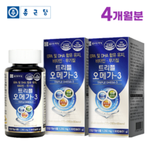 종근당 건강 트리플 오메가3 60캡슐 건조한 눈 개선 혈중 중성지질 혈행 개선 도움 영양제, 2개, 60정, 60정