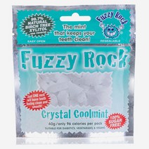 Fuzzy Rocks 퍼지락 크리스탈 자일리톨 캔디 쿨민트 40gX4개