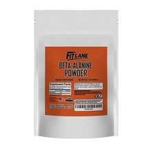 Fit Lane Nutrition 베타 알라닌 파우더. 대량 운동 전 보충제제 1000g (2.2파운드) 333회 분량 무향. 밸류 사이즈 백., 2.2 Pound (Pack of 1)