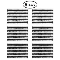 자동차 튜브가없는 타이어 수리 고무 스트립 트럭 문자열 키트 바이크 오토바이 펑크 비상 플매트 카펫 러그 세트, [06] Black Set Max