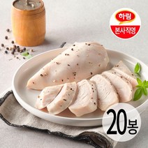 하림이닭 저염닭가슴살 블랙페퍼 100g 20팩, 없음