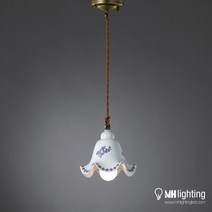 [산본문화조명] (국내주문제작) 튤립 1등 펜던트 도자기 식탁등 인테리어조명, 본품(전구제외)