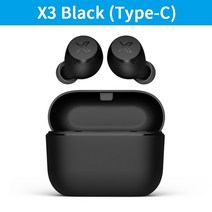 앤커 사운드코어 edifier x3 x3s tws 무선 블루투스 이어폰 블루투스 5.2 음성 보조 터치 제어 음성 보조 최대 28시간 재생, CHINA, X3 Black (Type-C)