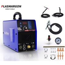 절단기 플라즈마 PLASMARGON 520TSCPF 커터 Tig 용접기 및 스틱 4 in 1 콤보 34 인치 클린 컷 블루, 01 파란